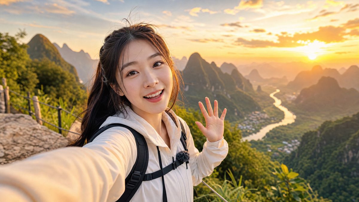 女神视频桂林山水旅行vlog生活视频分享